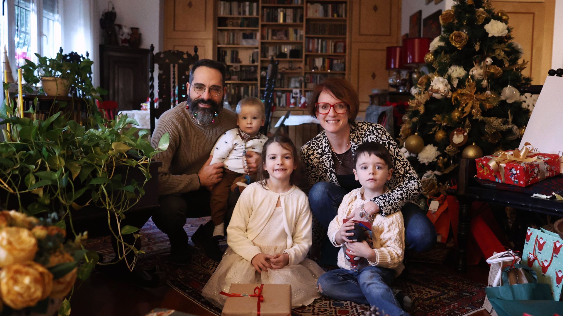 Lettera famiglia fotografica